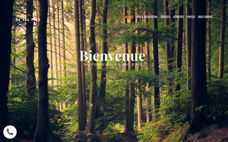 Site web Camping du Lac Paré
