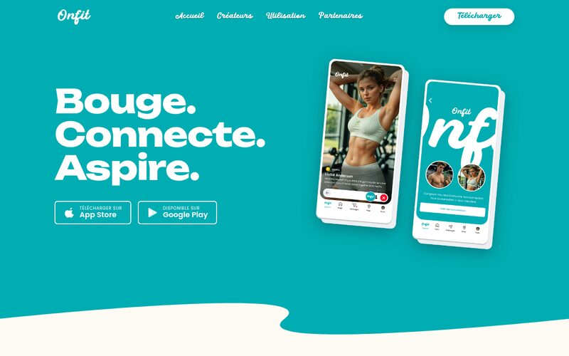 Site web de l'application OnFit